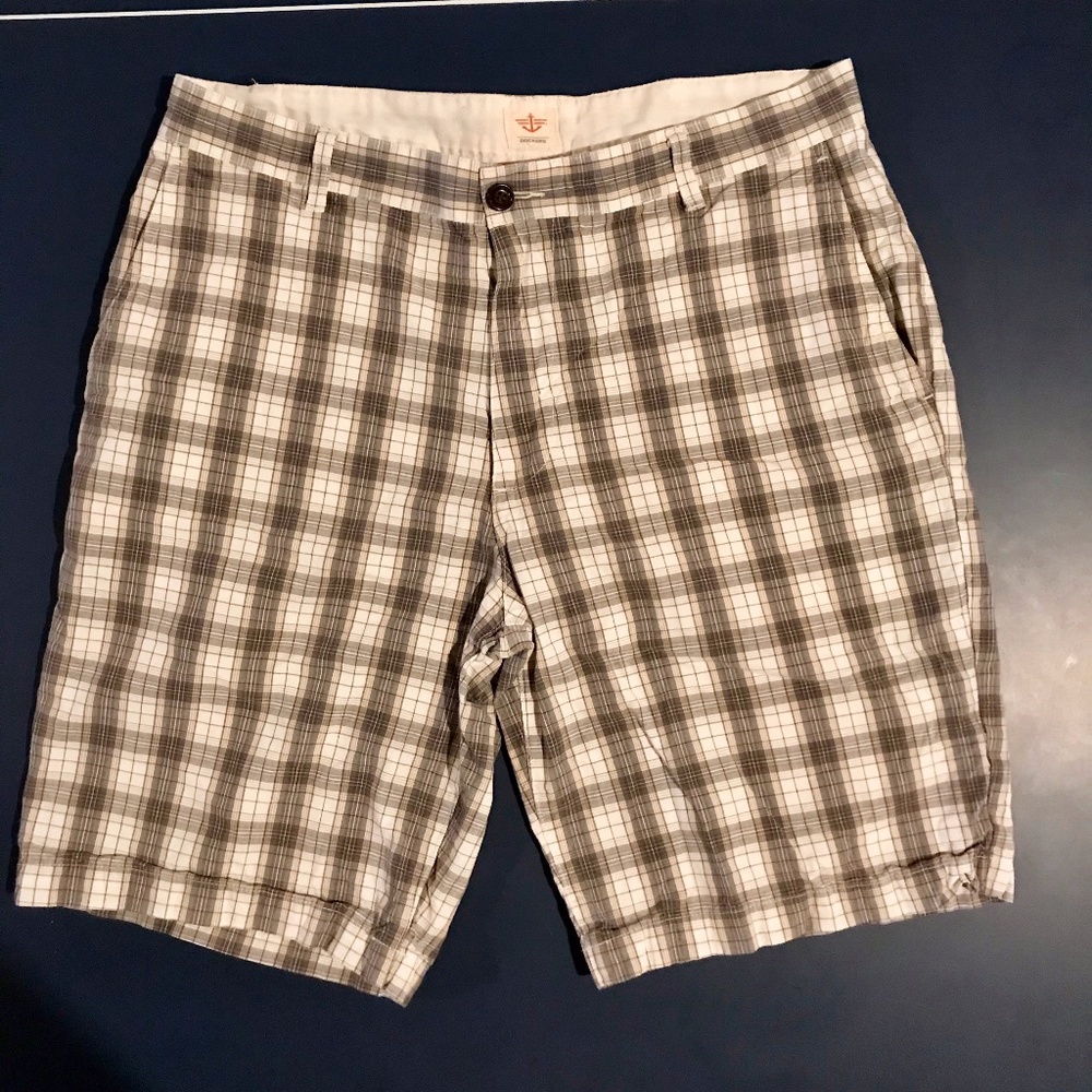 Men's Dockers Plaid Shorts Size 36